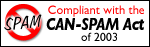 NO SPAM - This Site Complies With The CAN SPAM Act Of 2003!
